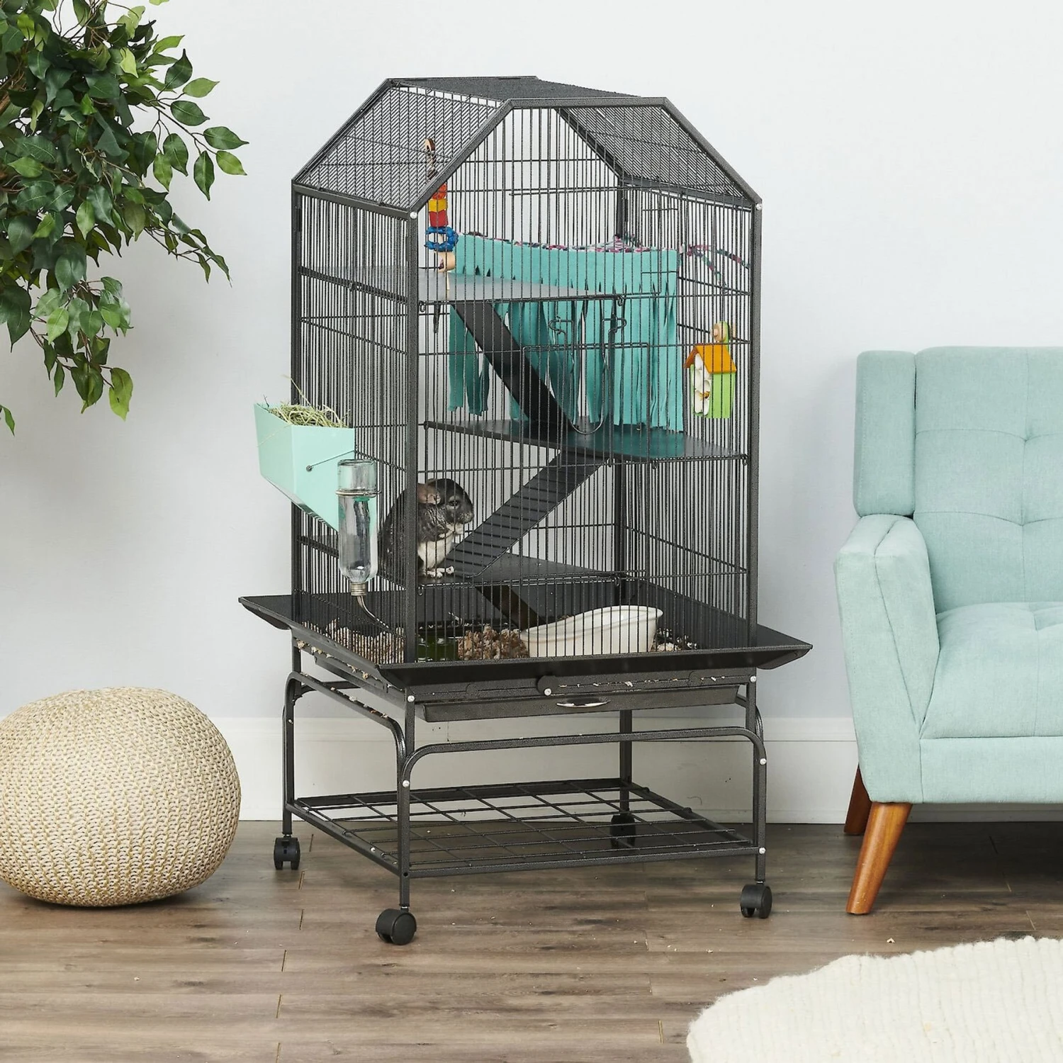 Oxbow Enriched Life Multi-Level Small Animal Habitat & Oxbow Enriched Life Chinchilla Accessory Pack 4 Oxbow Enriched Life Multi-Level Small Animal Habitat & Oxbow Enriched Life Chinchilla Accessory Pack - Image 4