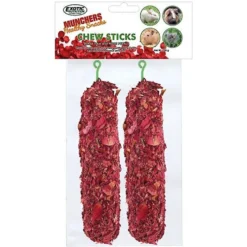 Exotic Nutrition Munchers Sticks With Rose Petals Small Pet Treats