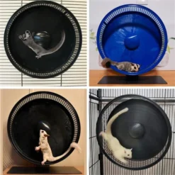 Exotic Nutrition Silent Runner Pro Wheel With Cage Attachment Small Pet Accesory -MiniMates Shop 371179 PT8. AC SS1800 V1658190300