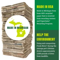 Fresh News Recycled Paper Small Animal Bedding -MiniMates Shop 510494 PT7. AC SS1800 V1667518461