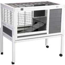 Coziwow By Jaxpety 2-Tier Wood Rabbit Hutch Small Animal Cage With Ramp -MiniMates Shop 516094 PT2. AC SS1800 V1657749125