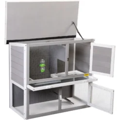 Coziwow By Jaxpety 2-Tier Wood Rabbit Hutch Cage With Weatherproof Roof -MiniMates Shop 516126 PT3. AC SS1800 V1664533736