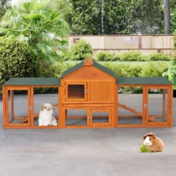 Coziwow By Jaxpety 2-Tier Indoor/Outdoor Rabbit Hutch Small Animal House