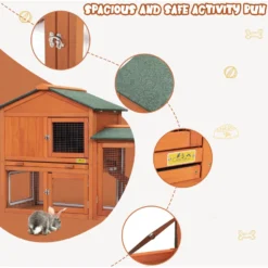 Coziwow By Jaxpety 2-Tier Outdoor Wooden Rabbit Hutch With Ramp 17 Coziwow By Jaxpety 2-Tier Outdoor Wooden Rabbit Hutch With Ramp -MiniMates Shop 516230 PT8. AC SS1800 V1681326744