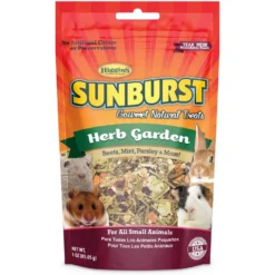 Higgins Sunburst Gourmet Treats Herb Garden Dried Veggies Guinea Pig & Hamster Treats, 3-oz Bag