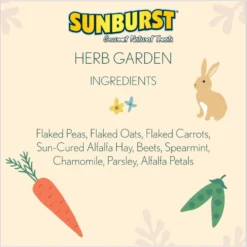 Higgins Sunburst Gourmet Treats Herb Garden Dried Veggies Guinea Pig & Hamster Treats, 3-oz Bag -MiniMates Shop 518854 PT2. AC SS1800 V1682699394