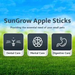 SunGrow Natural Apple Snack Sticks Small-Pet Dental Chew Treats, 40 Count -MiniMates Shop 519694 PT3. AC SS1800 V1701932839