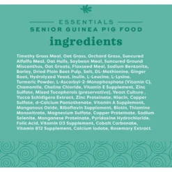 Oxbow Animal Healthy Essentials Natural Pellets Senior Guinea Pig Food -MiniMates Shop 521926 PT7. AC SS1800 V1651864605