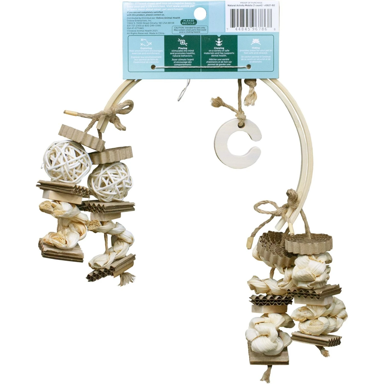 Oxbow Animal Health Enriched Life Natural Activity Mobile Small Animal Toy 2 Oxbow Animal Health Enriched Life Natural Activity Mobile Small Animal Toy - Image 2