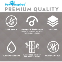 Paw Inspired Bamboo Disposable Small Pet Liner Pee Pads -MiniMates Shop 533286 PT5. AC SS1800 V1657658634