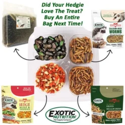 Exotic Nutrition Hedgehog Variety Pack Small Pet Treats -MiniMates Shop 534078 PT5. AC SS1800 V1658220940