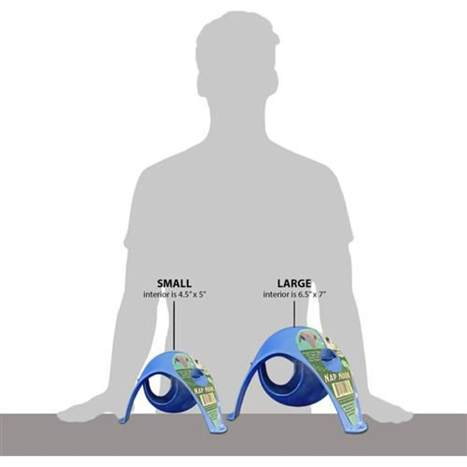 Exotic Nutrition Nap Nook Small Pet Hideout, Blue 6 Exotic Nutrition Nap Nook Small Pet Hideout, Blue - Image 6