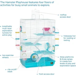 Prevue Pet Products Playhouse Small Pet Habitat, Multicolor -MiniMates Shop 536182 PT2. AC SS1800 V1652716888