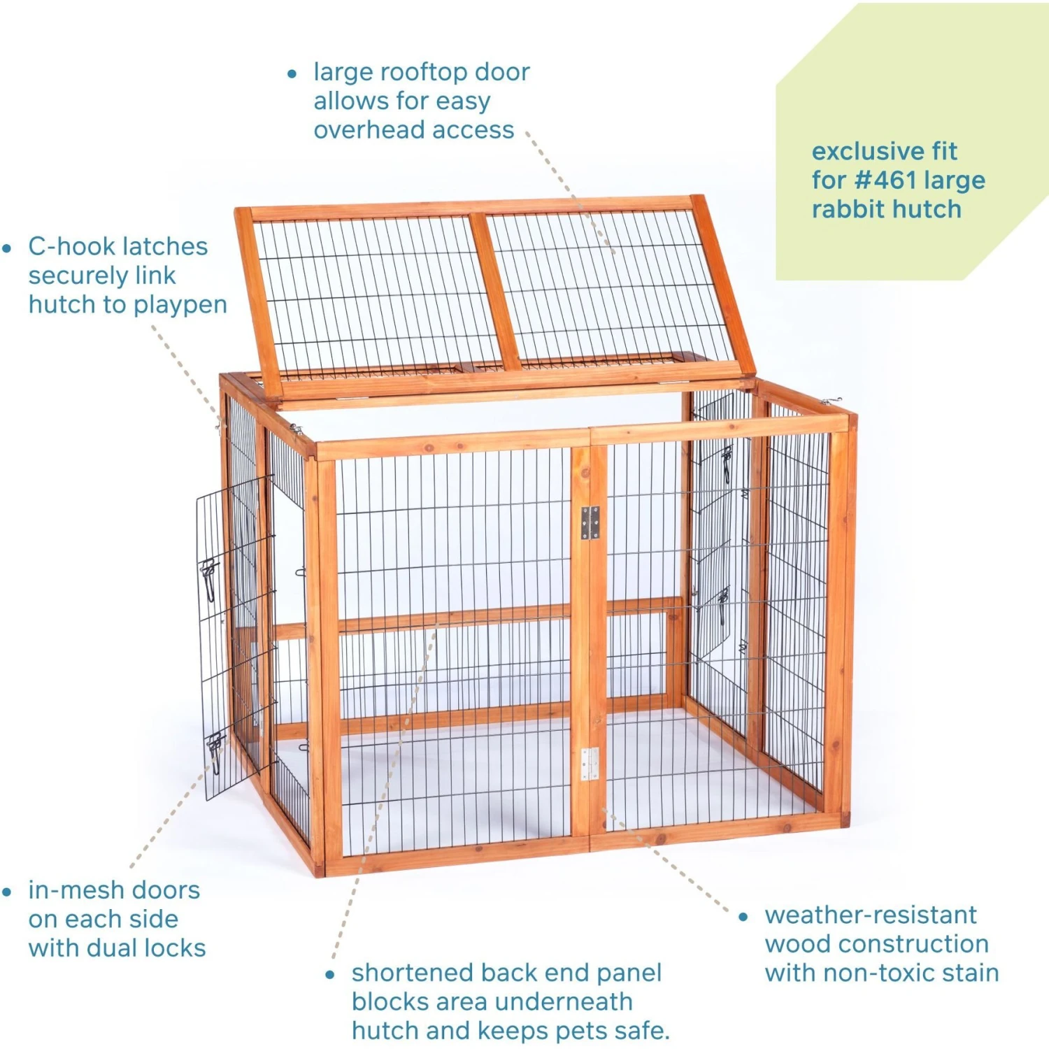 Prevue Pet Products Playpen Small Pet Playpen, Natural 3 Prevue Pet Products Playpen Small Pet Playpen, Natural - Image 3
