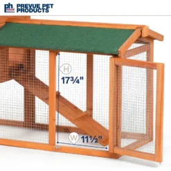 Prevue Pet Products Hutch With Double Run Small Pet Hutch, Natural -MiniMates Shop 536438 PT5. AC SS1800 V1695736847
