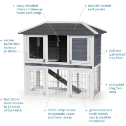 Prevue Pet Products Hutch Duplex Small Pet Hutch, Gray 11 Prevue Pet Products Hutch Duplex Small Pet Hutch, Gray -MiniMates Shop 536454 PT2. AC SS1800 V1680187691