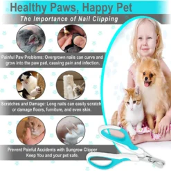 SunGrow Rabbit Nail Clippers For Grooming Pets At Home, Claw Care & Paw Trimmer For Cat, Small Dog & Bird -MiniMates Shop 536598 PT5. AC SS1800 V1680882718
