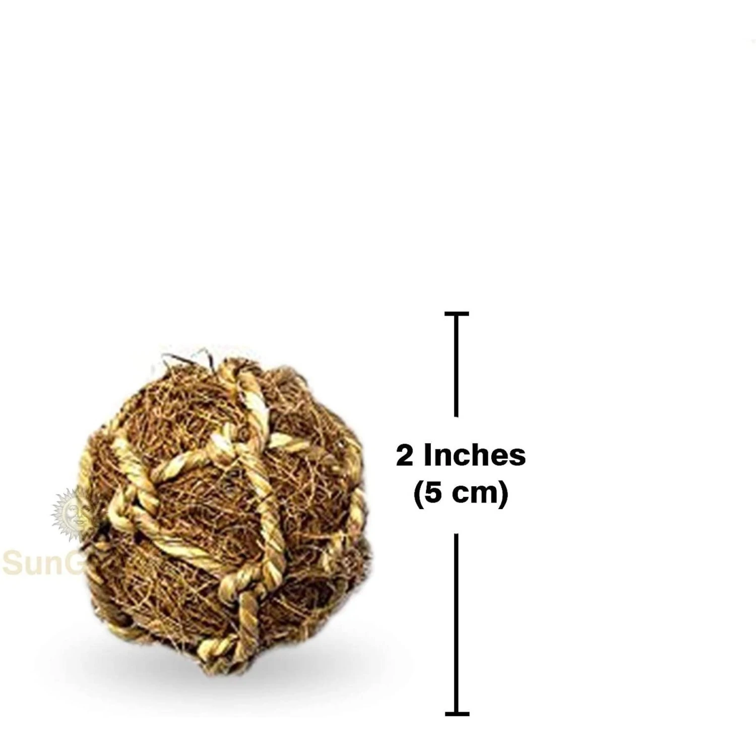 SunGrow Small-Pet Guinea Pig & Chinchilla Coconut Fiber Activity Chew Play Ball Fun Treat & Cage Entertainment 6 SunGrow Small-Pet Guinea Pig & Chinchilla Coconut Fiber Activity Chew Play Ball Fun Treat & Cage Entertainment - Image 6