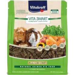 Vitakraft Vita Smart All-In-One Timothy Hay Food Adult Guinea Pig Food, 4-lb Bag