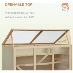 PawHut Wooden Hamster Cage Hutch 15 PawHut Wooden Hamster Cage Hutch -MiniMates Shop 539838 PT6. AC SS1800 V1657658927