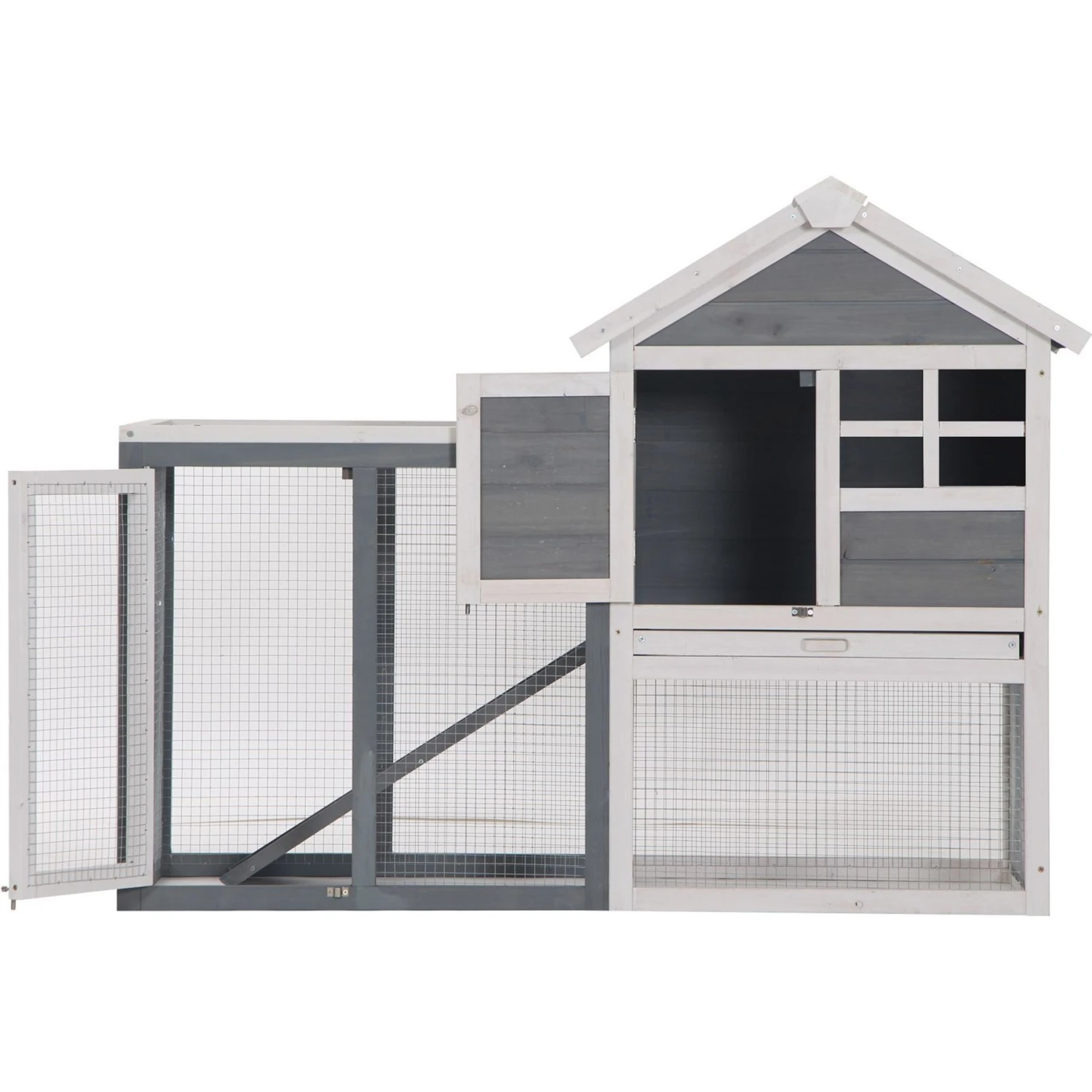 PawHut Weatherproof Wooden Rabbit Hutch 6 PawHut Weatherproof Wooden Rabbit Hutch - Image 6