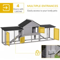 PawHut Run Area Rabbit Hutch 14 PawHut Run Area Rabbit Hutch -MiniMates Shop 539998 PT5. AC SS1800 V1657658928