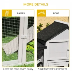 PawHut Run Area Rabbit Hutch 17 PawHut Run Area Rabbit Hutch -MiniMates Shop 539998 PT8. AC SS1800 V1657658928