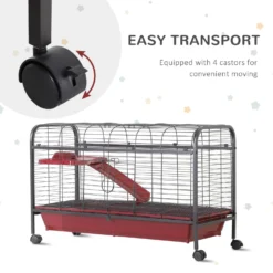 PawHut Platform & Ramp Small Pet Cage -MiniMates Shop 540070 PT7. AC SS1800 V1657658931