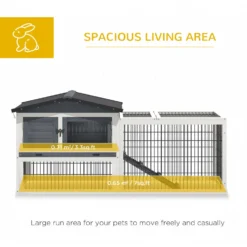 PawHut 2-Story Solid Wood Rabbit Hutch 14 PawHut 2-Story Solid Wood Rabbit Hutch -MiniMates Shop 540126 PT5. AC SS1800 V1657658932