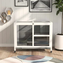 PawHut 2-Story Wooden Rabbit Hutch -MiniMates Shop 540142 PT3. AC SS1800 V1657658932