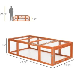 PawHut Wooden Enclosure Small Animal Hutch 9 PawHut Wooden Enclosure Small Animal Hutch -MiniMates Shop 540254 PT4. AC SS1800 V1657658934