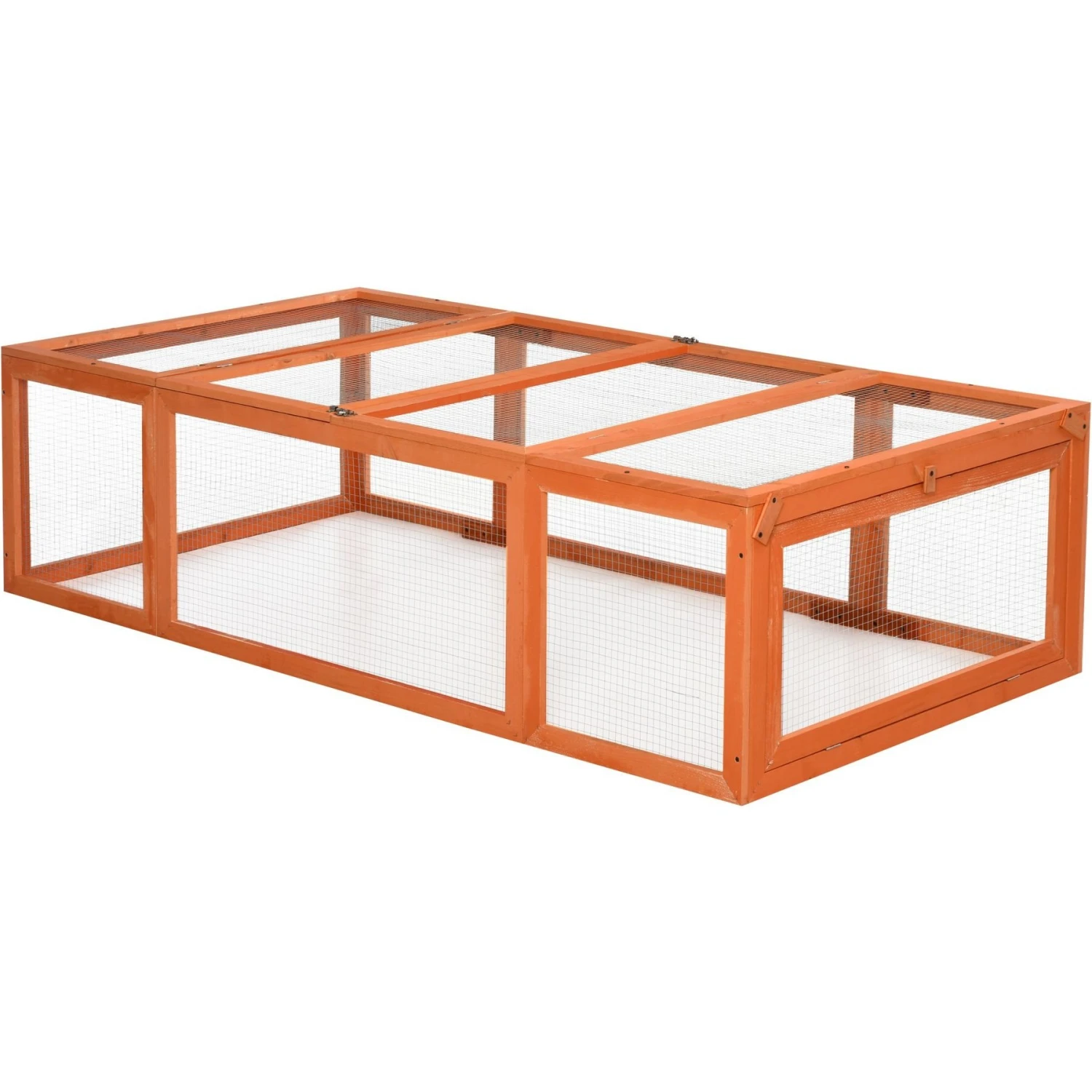 PawHut Wooden Enclosure Small Animal Hutch 6 PawHut Wooden Enclosure Small Animal Hutch - Image 6