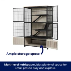 Frisco Penthouse Two-Story Small Pet Cage -MiniMates Shop 555350 PT2. AC SS1800 V1687792302