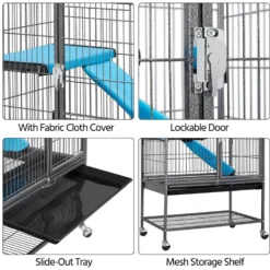 Yaheetech 1-story Removable Ramp & Platform Small Pet Cage, 34-in -MiniMates Shop 565022 PT2. AC SS1800 V1657659684