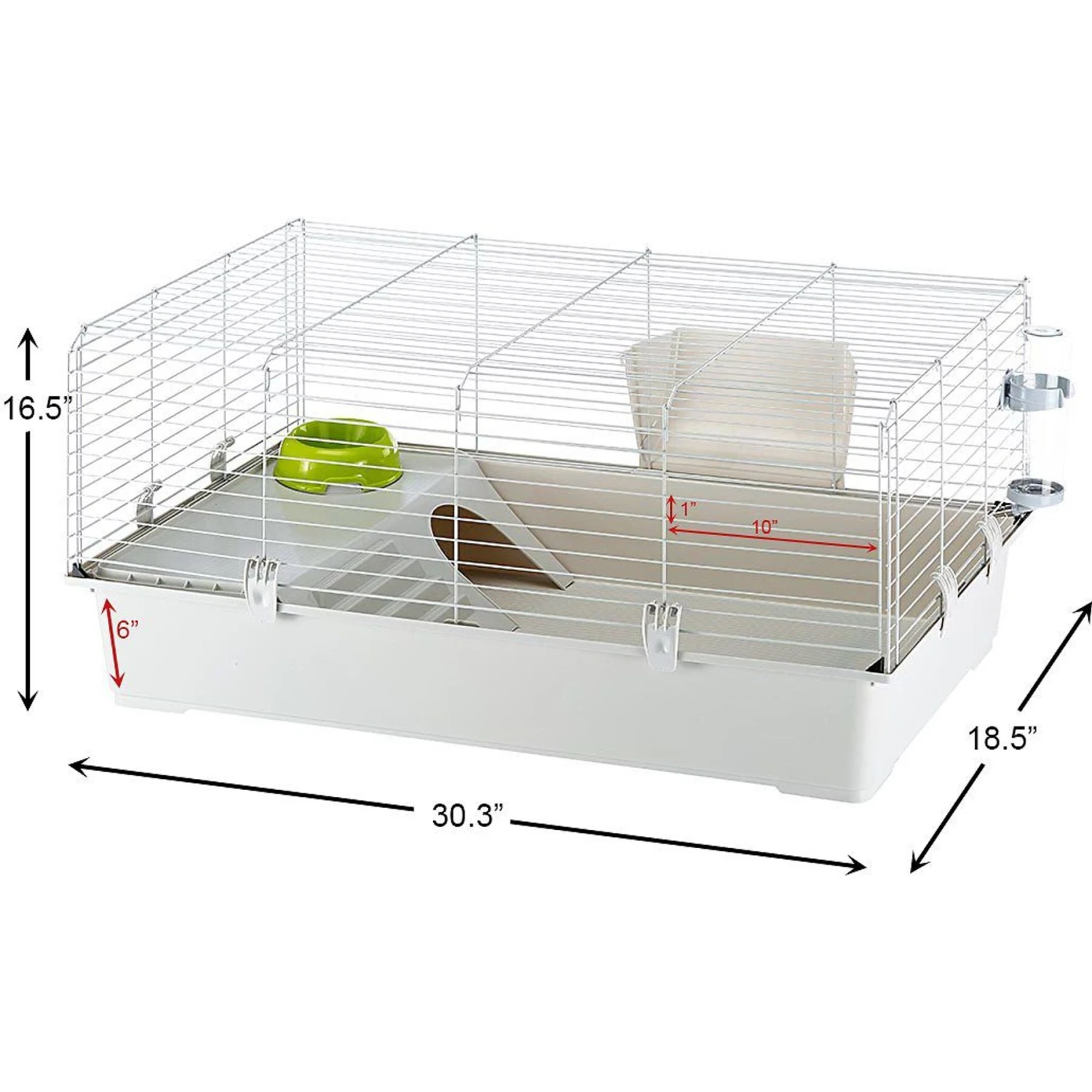 Ferplast Cavie 80 Guinea Pig Cage & Carefresh Small Animal Bedding, Natural 4 Ferplast Cavie 80 Guinea Pig Cage & Carefresh Small Animal Bedding, Natural - Image 4