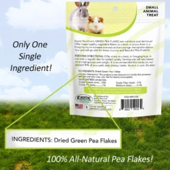 Exotic Nutrition Green Pea Flakes Small Pet Treats, 1-lb 8 Exotic Nutrition Green Pea Flakes Small Pet Treats, 1-lb -MiniMates Shop 570966 PT2. AC SS1800 V1693491479