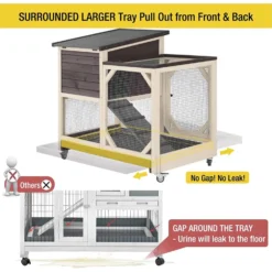 Aivituvin XZ7001 Large Indoor With Pull Out Tray Rabbit Hutch 8 Aivituvin XZ7001 Large Indoor With Pull Out Tray Rabbit Hutch -MiniMates Shop 577622 PT2. AC SS1800 V1657660547