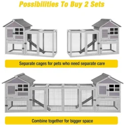 Aivituvin XZ7002 Two Story With No Leak Tray Bunny Hutch 7 Aivituvin XZ7002 Two Story With No Leak Tray Bunny Hutch -MiniMates Shop 577638 PT5. AC SS1800 V1657660547