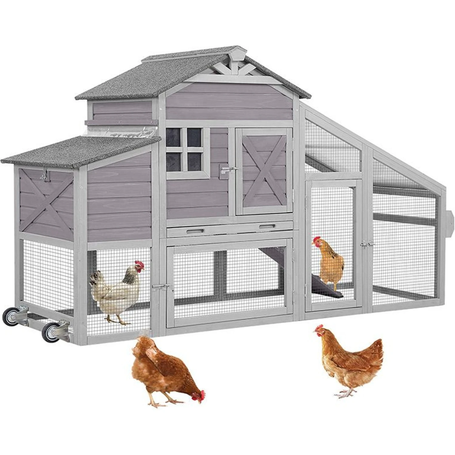 Aivituvin AIR32 65-in Wooden Chicken Coop 1 Aivituvin AIR32 65-in Wooden Chicken Coop