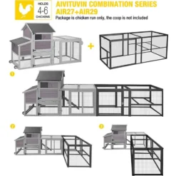Aivituvin AIR29 Extension Run Chicken Coop -MiniMates Shop 577718 PT4. AC SS1800 V1690552973