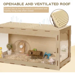 Coziwow 42-in Wooden Small Pet & Hamster Cage Cabinet -MiniMates Shop 579742 PT5. AC SS1800 V1659996533