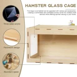 Coziwow 42-in Wooden Small Pet & Hamster Cage Cabinet -MiniMates Shop 579742 PT6. AC SS1800 V1659996833