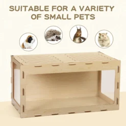 Coziwow 42-in Wooden Small Pet & Hamster Cage Cabinet -MiniMates Shop 579742 PT7. AC SS1800 V1659996497