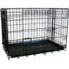 YML DSA42 Foldable Heavy Duty Small Pet Cage, Black, 42-in