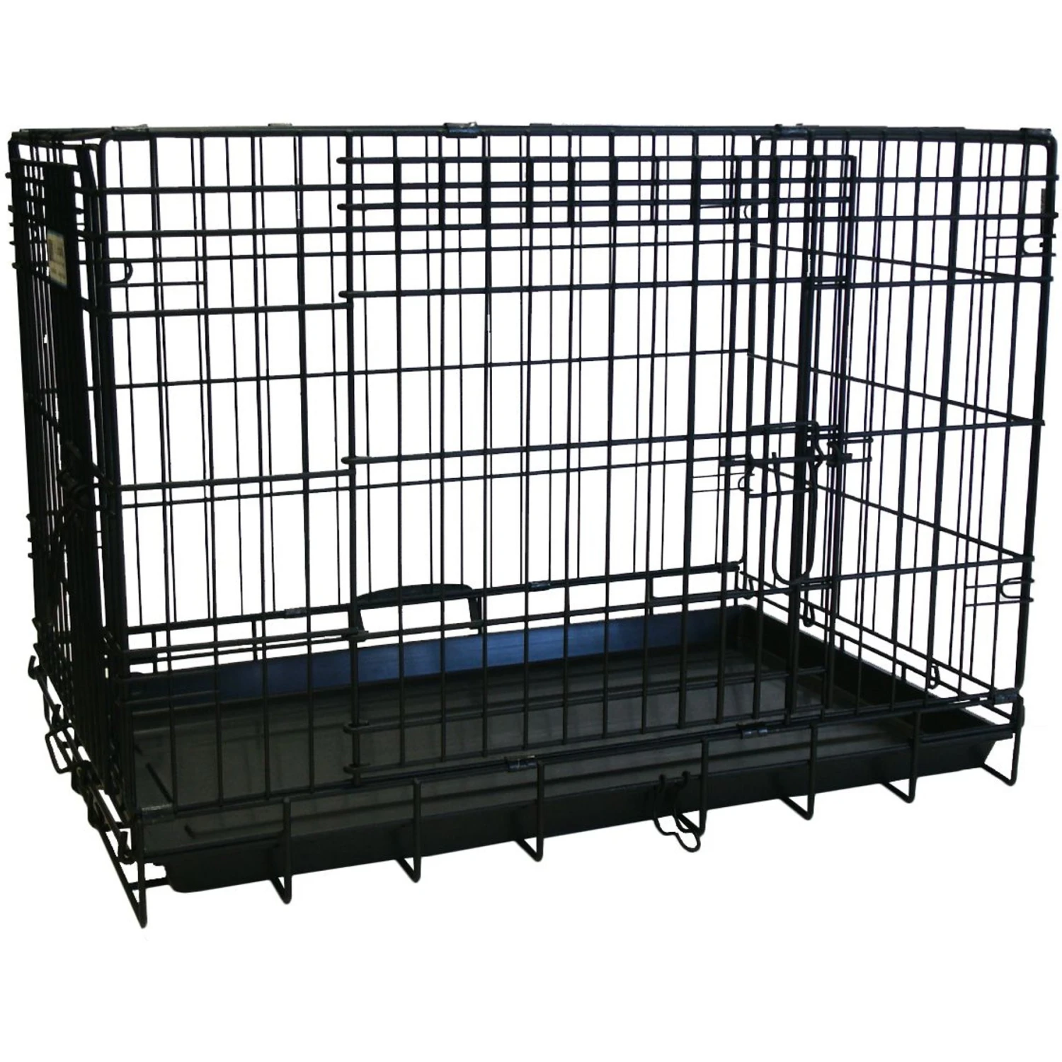 YML DSA42 Foldable Heavy Duty Small Pet Cage, Black, 42-in 1 YML DSA42 Foldable Heavy Duty Small Pet Cage, Black, 42-in