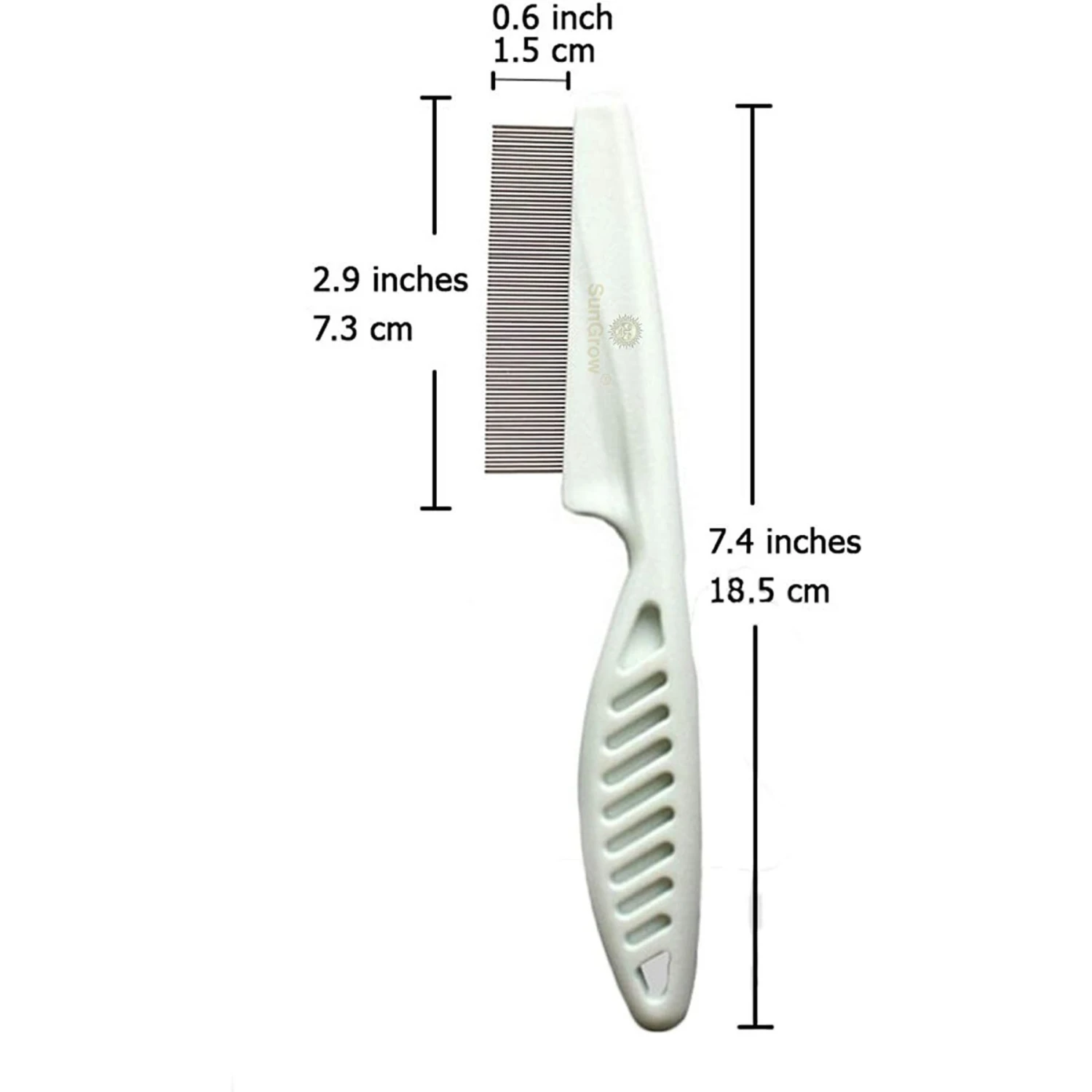 SunGrow Tick & Flea Comb For Short Haired Dog & Cat, Small Pet Shedding & Grooming Tool 5 SunGrow Tick & Flea Comb For Short Haired Dog & Cat, Small Pet Shedding & Grooming Tool - Image 5