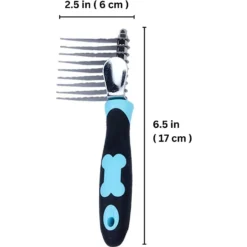 SunGrow Dog, Cat & Small Pet Grooming & Dematting Comb Undercoat Rake Brush -MiniMates Shop 620974 PT6. AC SS1800 V1678828575