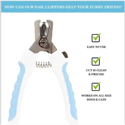 SunGrow Cat & Dog Nail Trimmers & File Set, Clippers For Claw Care & Small Pet Grooming -MiniMates Shop 629278 PT2. AC SS1800 V1680895356