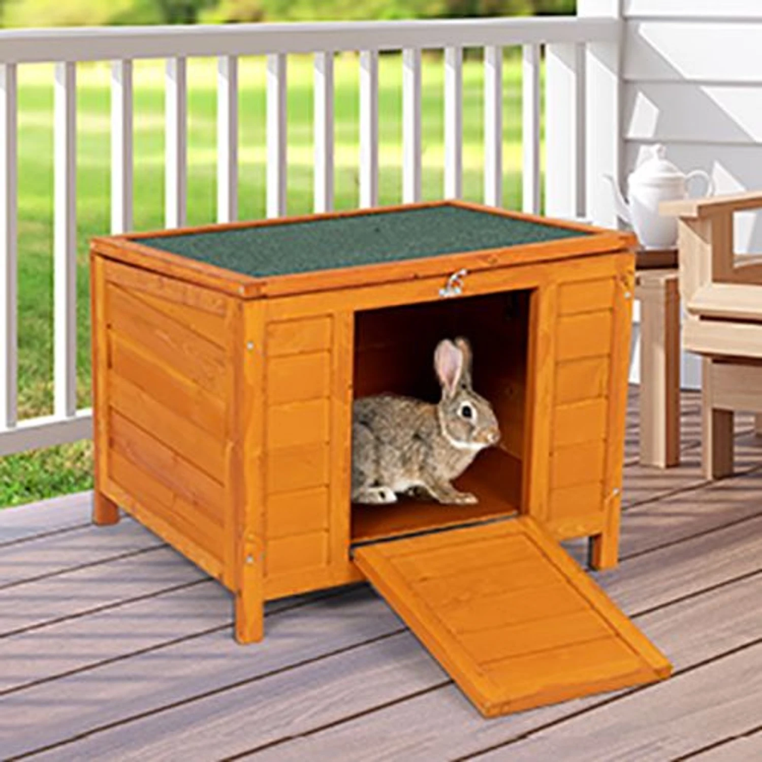 Coziwow Portable Outdoor Rabbit Cage Small Pet Habitat 2 Coziwow Portable Outdoor Rabbit Cage Small Pet Habitat - Image 2