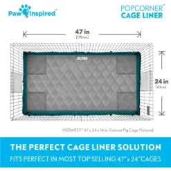 Paw Inspired PopCorner Washable Fleece Guinea Pig Cage Liners -MiniMates Shop 629854 PT3. AC SS1800 V1661831612